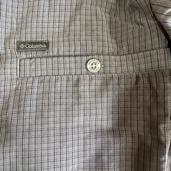 Columbia Security Check II Omni Shade UPF Button Down Shirt Gray Men's Lg NEW - Picture 5 of 14